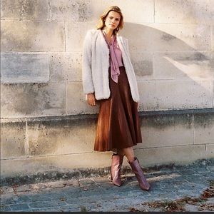 Anthropologie fur coat